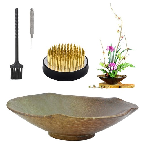 Runde ikebana schale - runde,